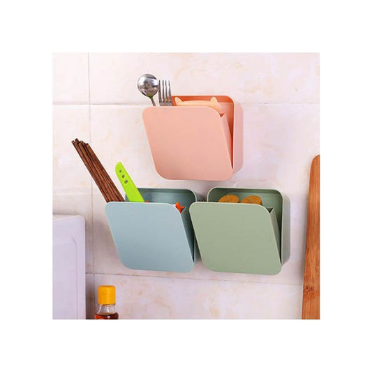 Wall mounted dust proof storage box for bathroom and kitchen