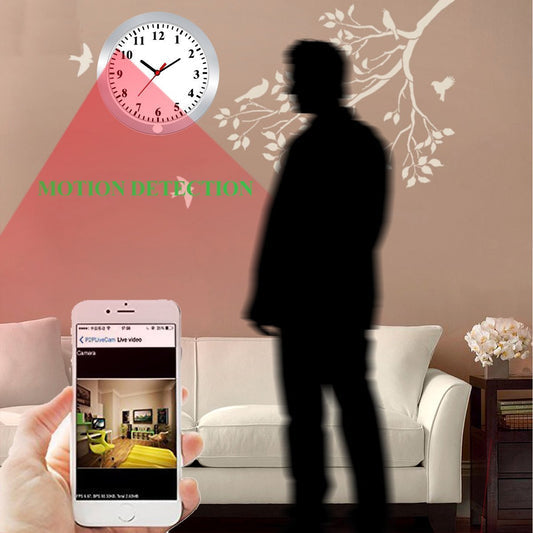 WALL CLOCK CAMERA FOR HOME SECURITY WITH WIRELESS MONITORING UPTO 4K RESOLUTION