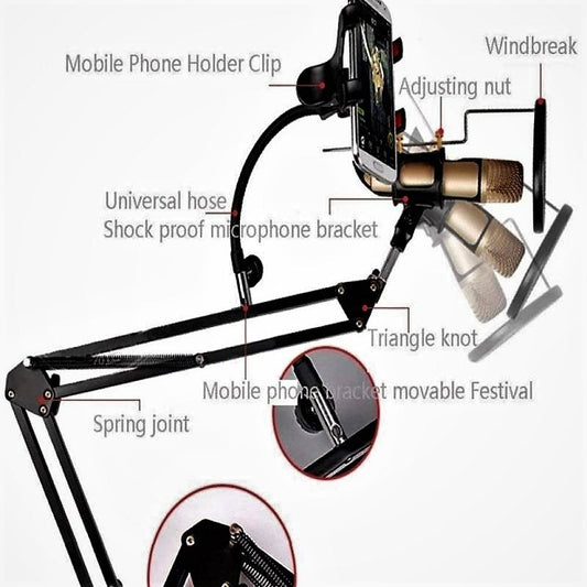 Remax CK100 Mobile Recording Studio Microphone Holder - Black