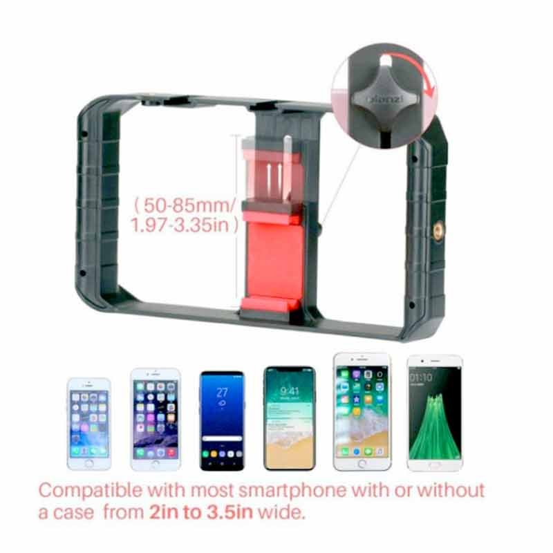 Ulanzi 2nd Generation Smartphone Video Handle Rig Film making Stabilizer Case - Black