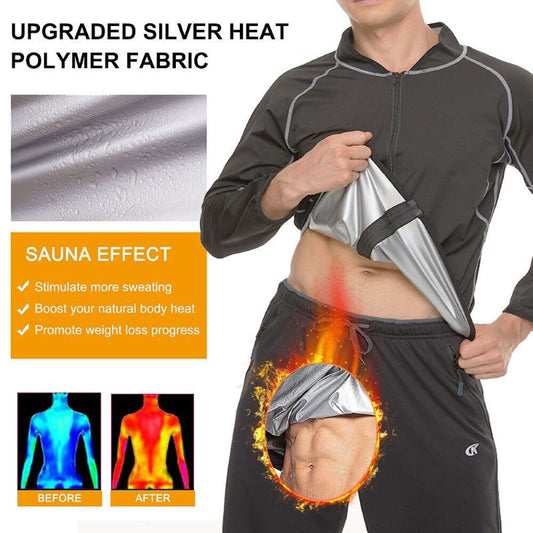 Unisex Sauna Sweat Suit Heavy Duty Fitness Shaper for Exercise & Weight Loss