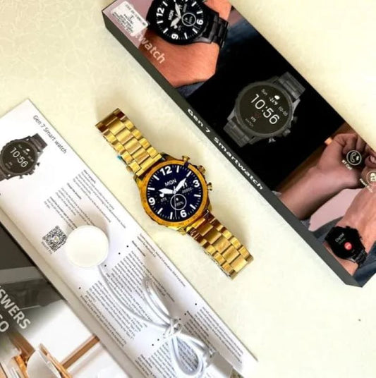 Brand new gen 7 smartwatch advanced features stylish design(Golden color only)