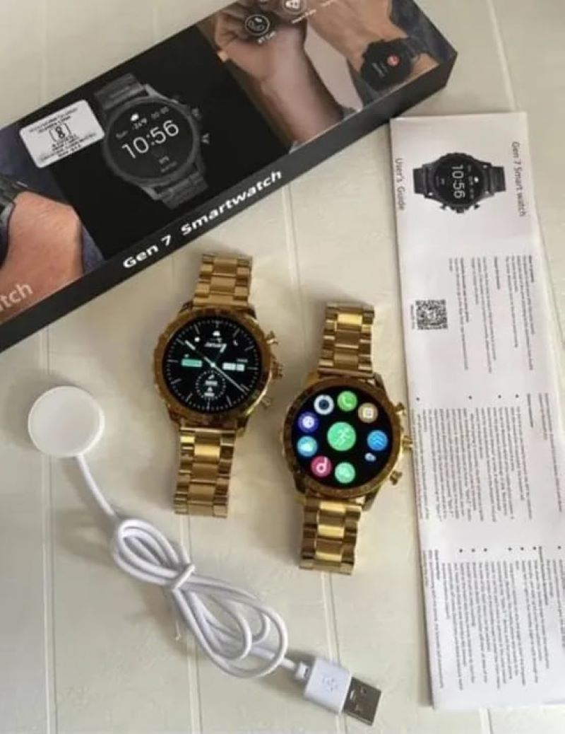 Brand new gen 7 smartwatch advanced features stylish design(Golden color only)