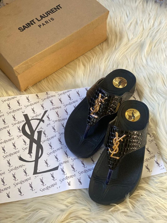 YSL Flip Flops With Box