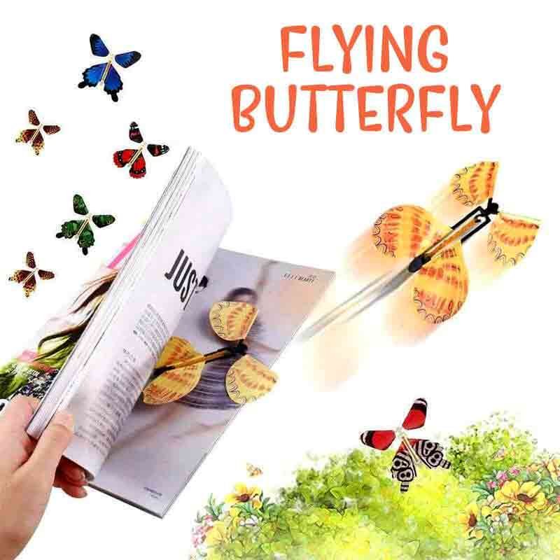 Magic flying butterfly novelty toy pack of 6