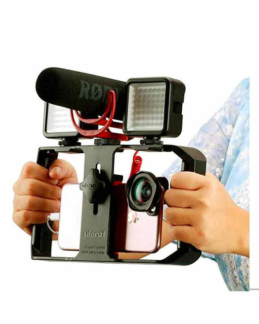 Ulanzi 2nd Generation Smartphone Video Handle Rig Film making Stabilizer Case - Black