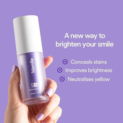 Hismile v34 Colour Corrector Tooth Stain Removal Purple Toothpaste Colour Correcting Tooth Stains