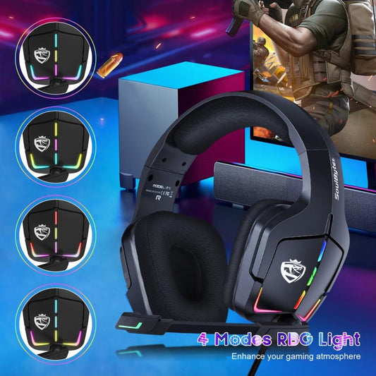 Soulbytes S12 Dynamic RGB Gaming Headphones for PS4/PS5/PC