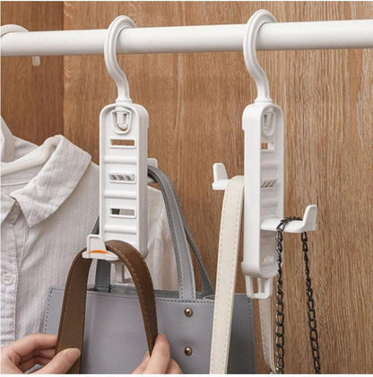 Set of 4 Plastic Hat Rack Purse Handbag Organizer Purse Hanger Closet, Tie Scarf Belt Hange