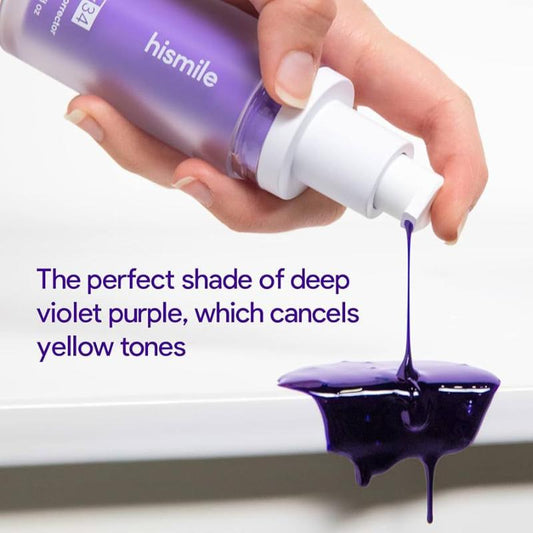 Hismile v34 Colour Corrector Tooth Stain Removal Purple Toothpaste Colour Correcting Tooth Stains