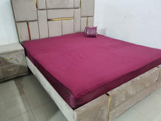 Waterproof Mattress Cover King Size Cotton Terry with Leather Lamination