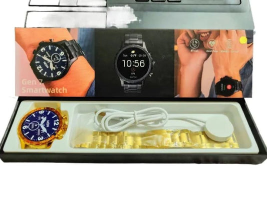 Brand new gen 7 smartwatch advanced features stylish design(Golden color only)