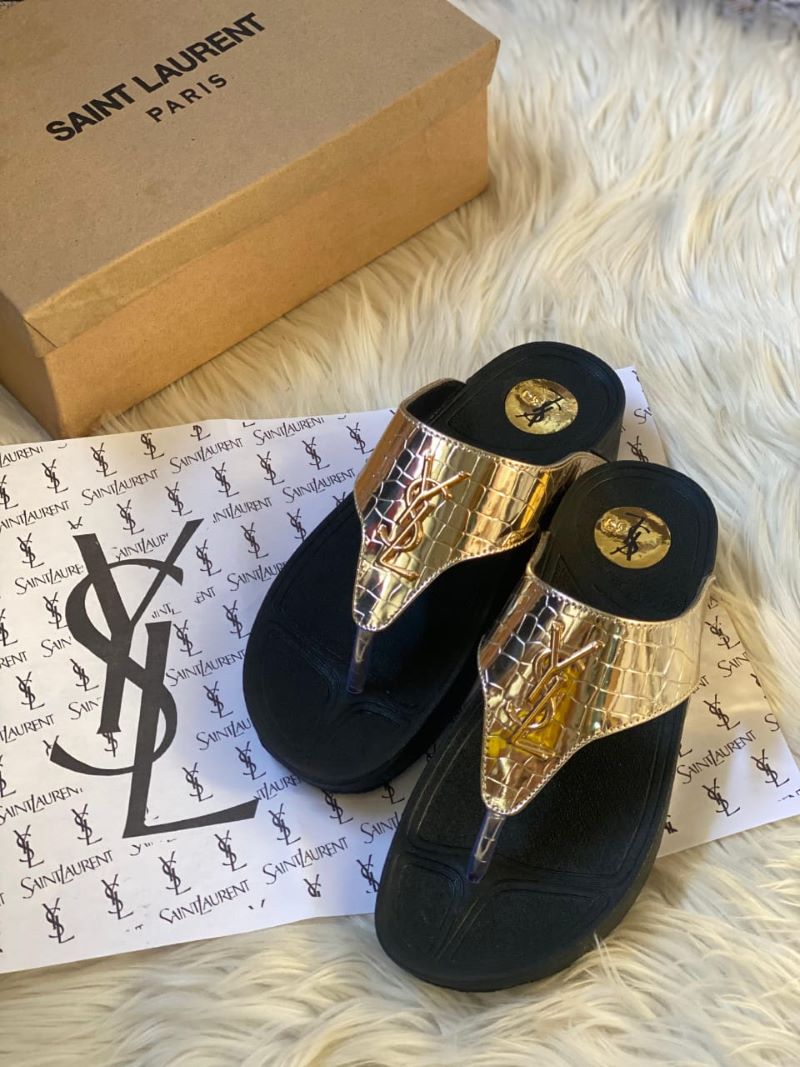 YSL Flip Flops With Box