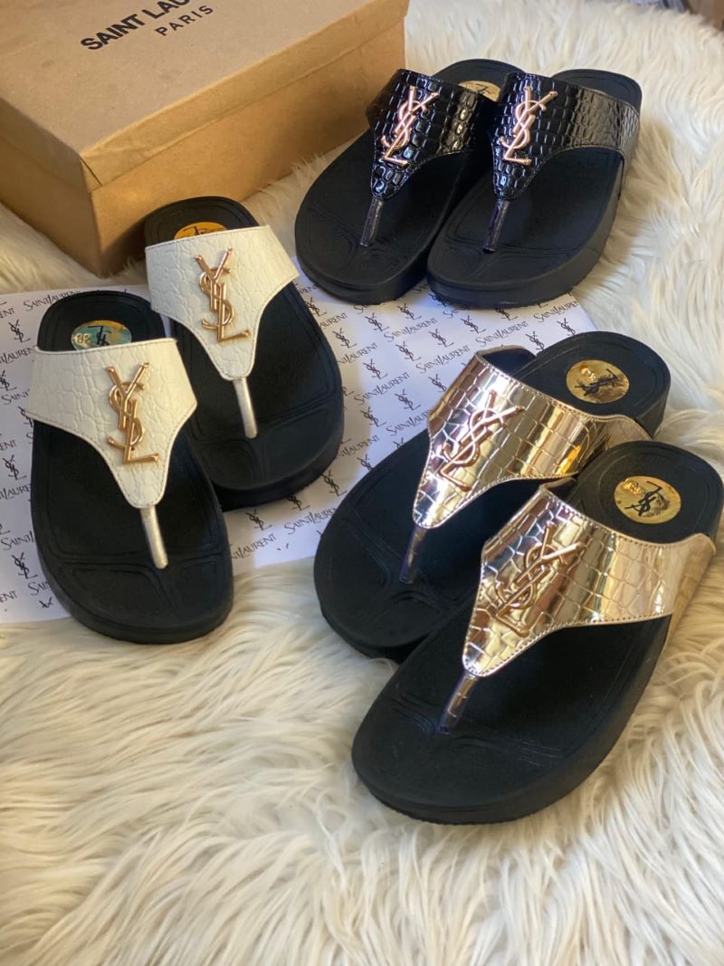 YSL Flip Flops With Box